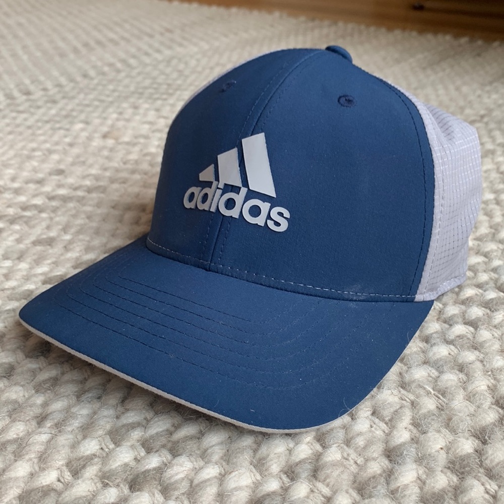 Adidas L/XL golf Flexfit hat.
